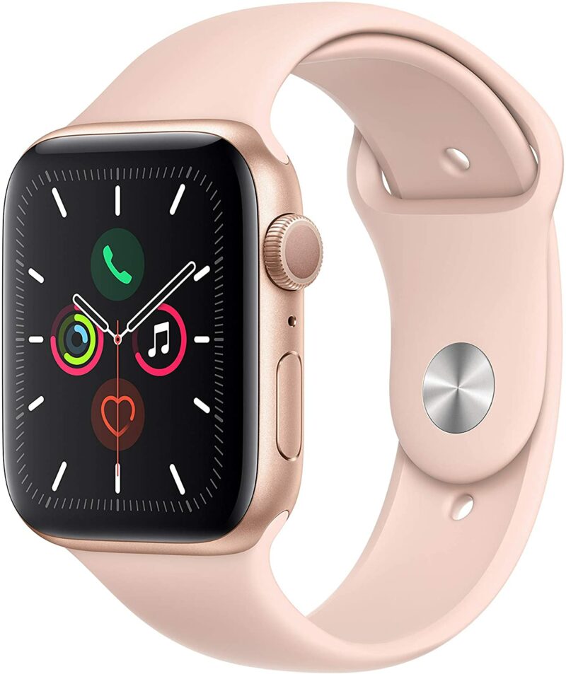 Apple Watch Series 5 (GPS, 44mm) - Gold Aluminum Case with Pink Sport Band