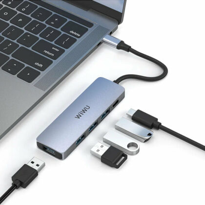 WIWU Alpha 5 in 1-Hub-A531HVP USB-C Hub